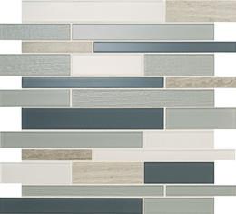 Mosaic Tranquility Glossy Gray Tile