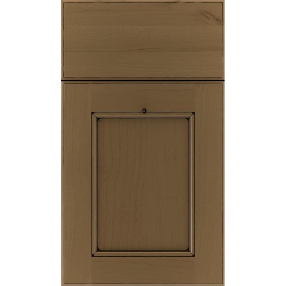 Square Frappe Black Glaze Glaze - Stain Square Cabinets