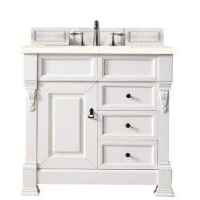 Base with Sink Top Bright White White Vanities