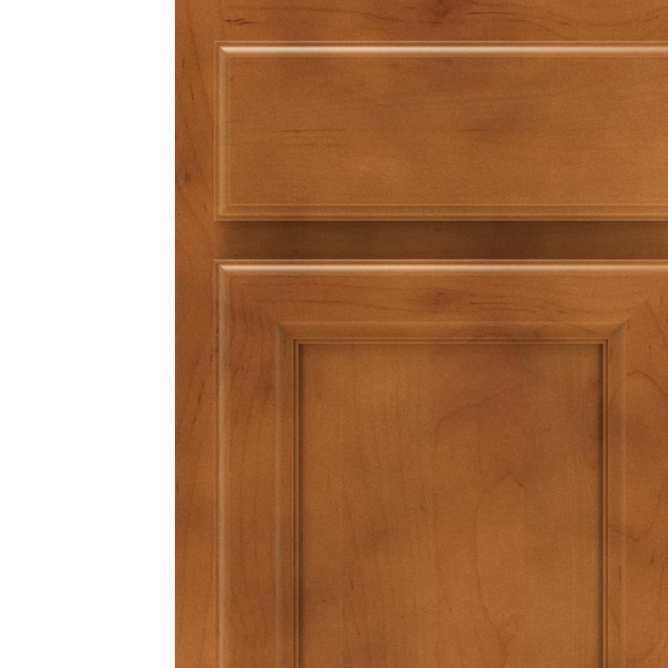 Square Cattail Medium Finish Square Cabinets