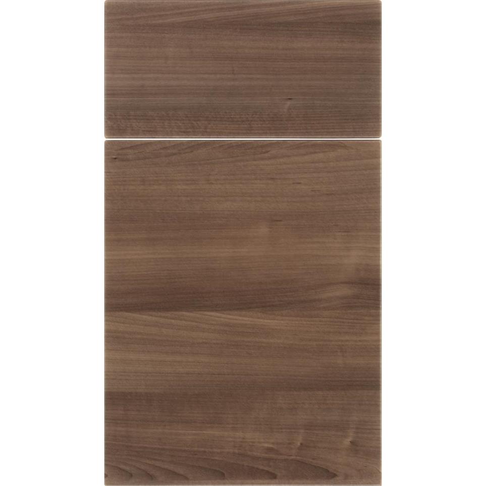 Slab Warm Walnut Medium Finish Slab Cabinets