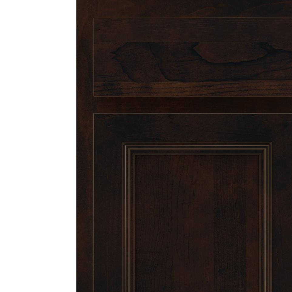 Square Chocolate Dark Finish Square Cabinets