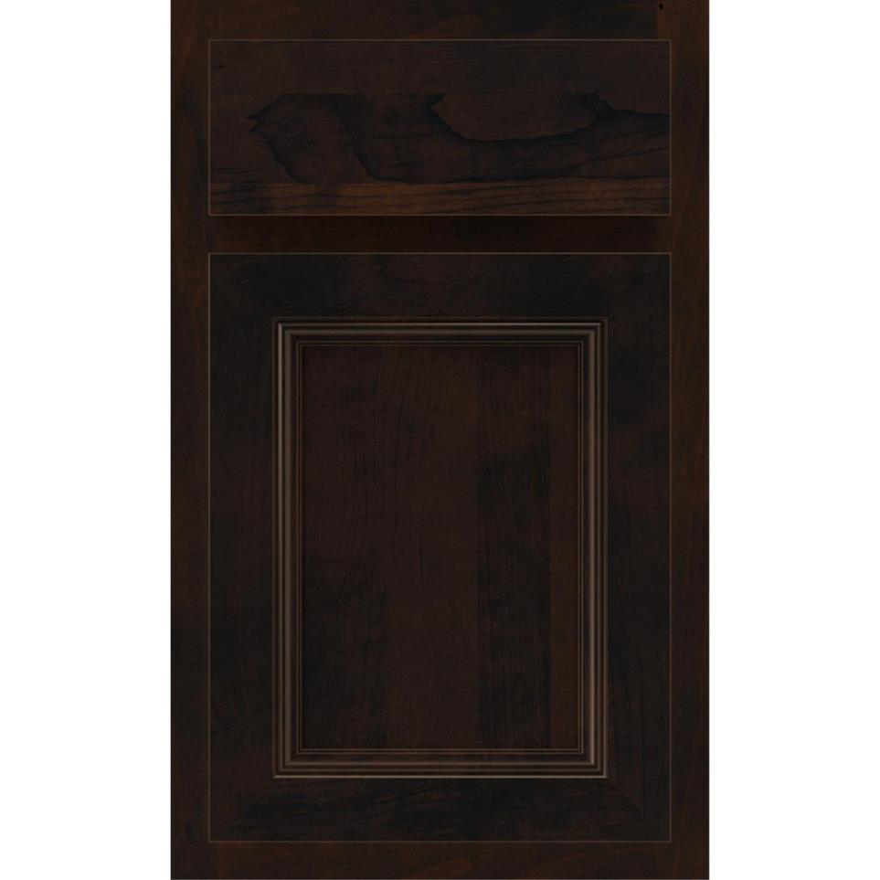 Square Chocolate Dark Finish Square Cabinets