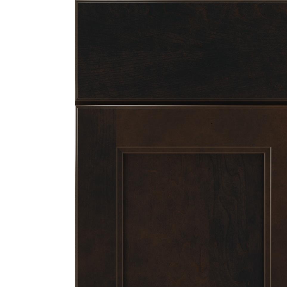 Square Chocolate Dark Finish Square Cabinets