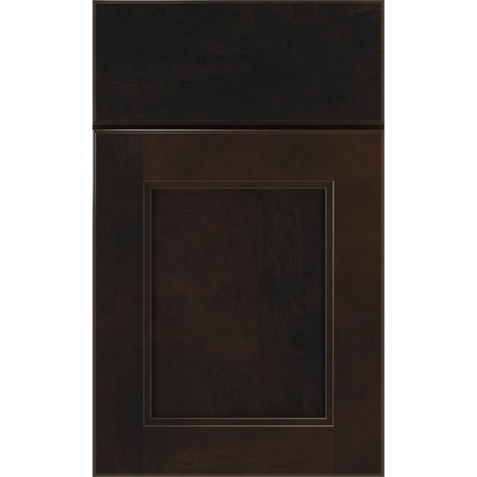 Square Chocolate Dark Finish Square Cabinets