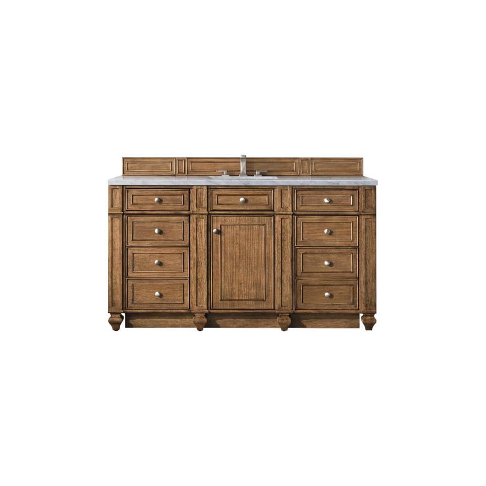 Base with Sink Top Saddle Brown Medium Finish Vanities