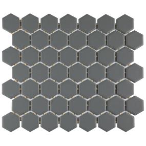 Mosaic Chalkboard Glossy Gray Tile