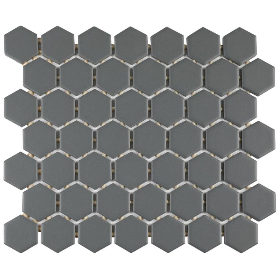 Mosaic Chalkboard Glossy Gray Tile