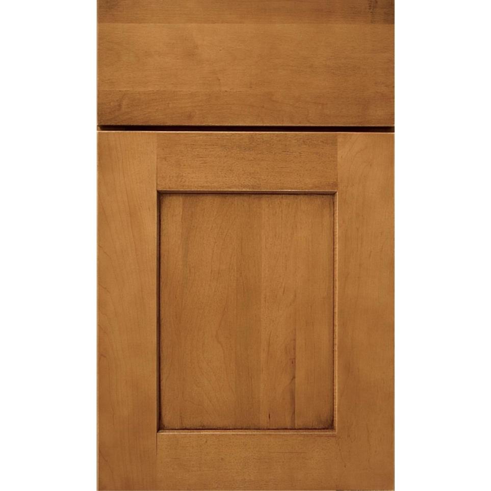 Square Coffee Medium Finish Square Cabinets