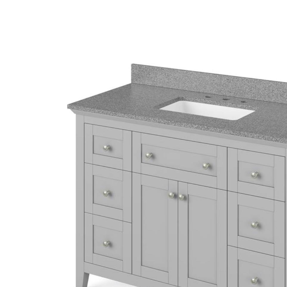 Base with Sink Top Grey Grey / Black Vanities