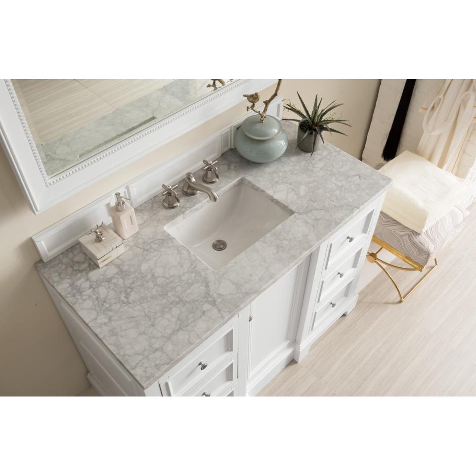 Base with Sink Top Bright White White Vanities
