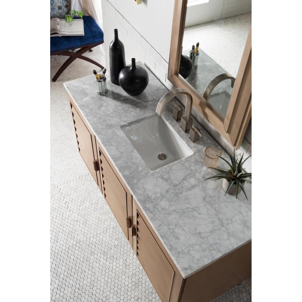 Base with Sink Top Whitewashed Walnut Light Finish Vanities