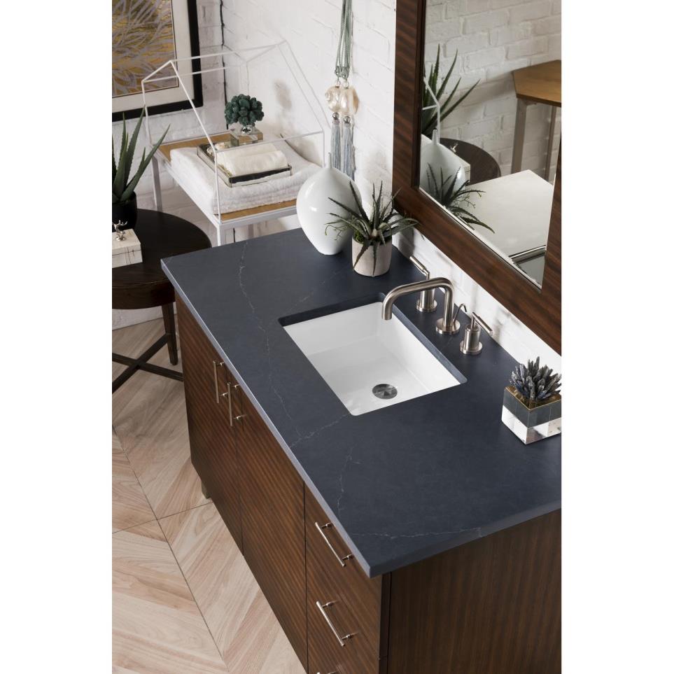 Base with Sink Top American Walnut Medium Finish Vanities
