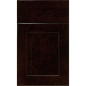 Square Chocolate Dark Finish Square Cabinets