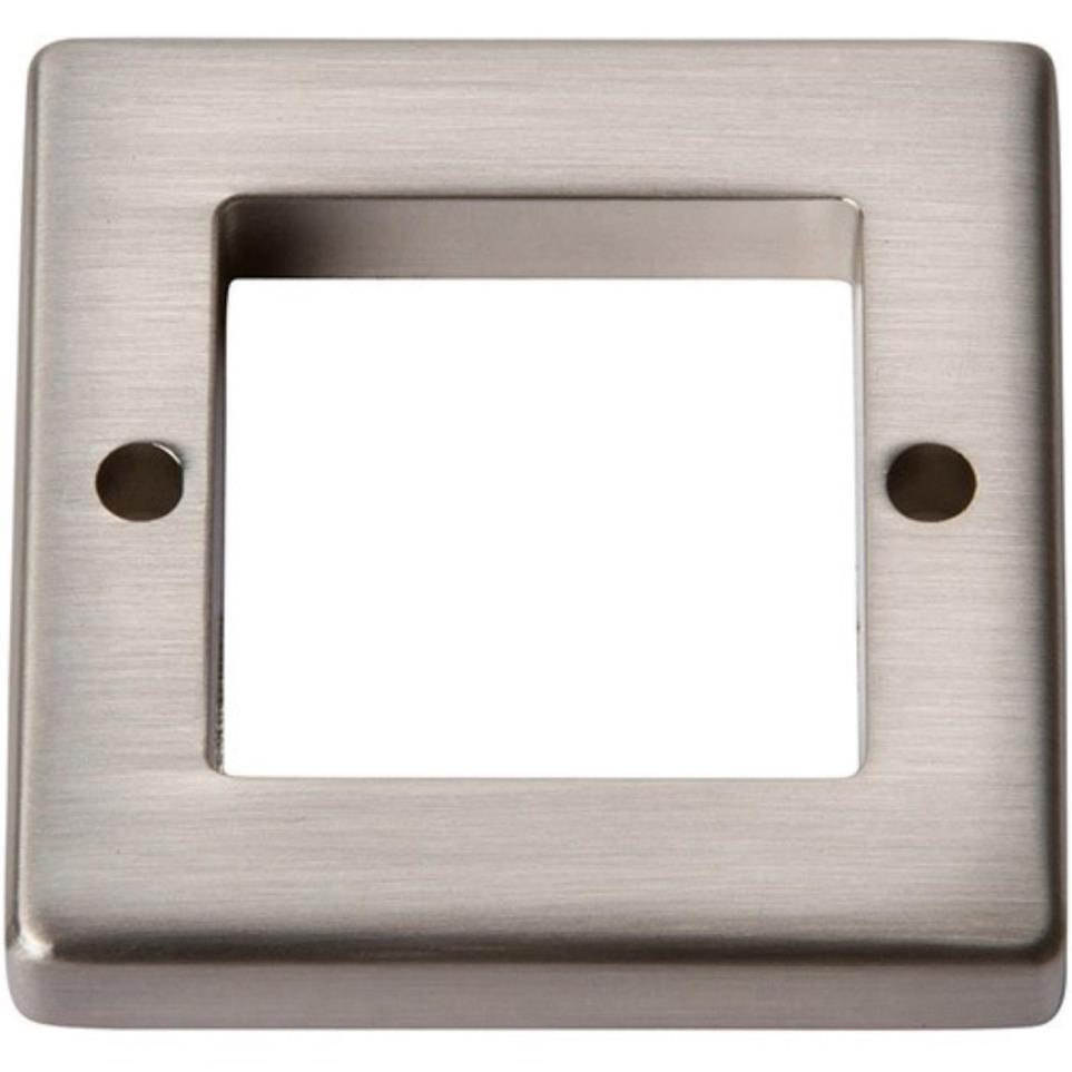Square Base Brushed Nickel Nickel Bases