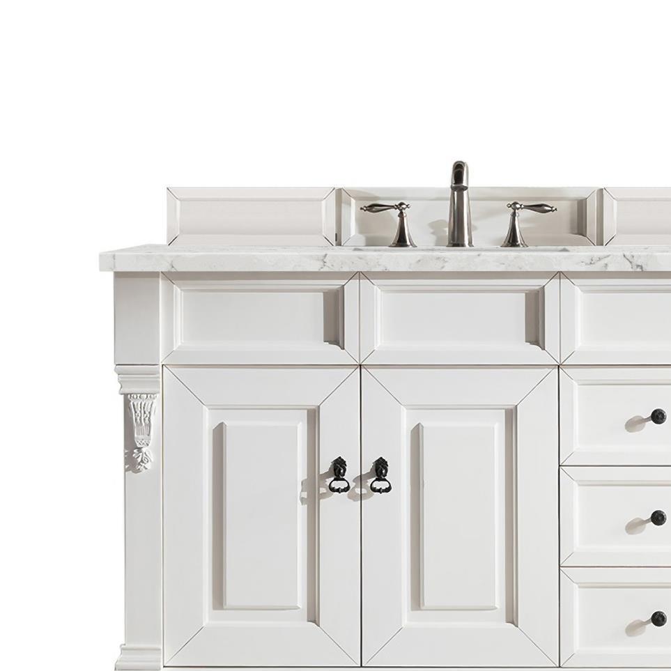 Base with Sink Top Bright White White Vanities