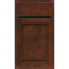 Square Cafe Dark Finish Square Cabinets