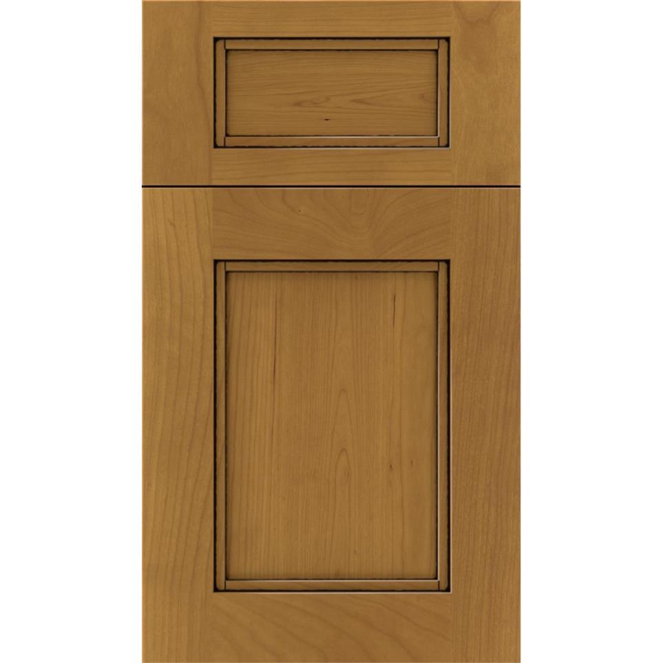5 Piece Ginger Black Glaze Glaze - Stain 5 Piece Cabinets