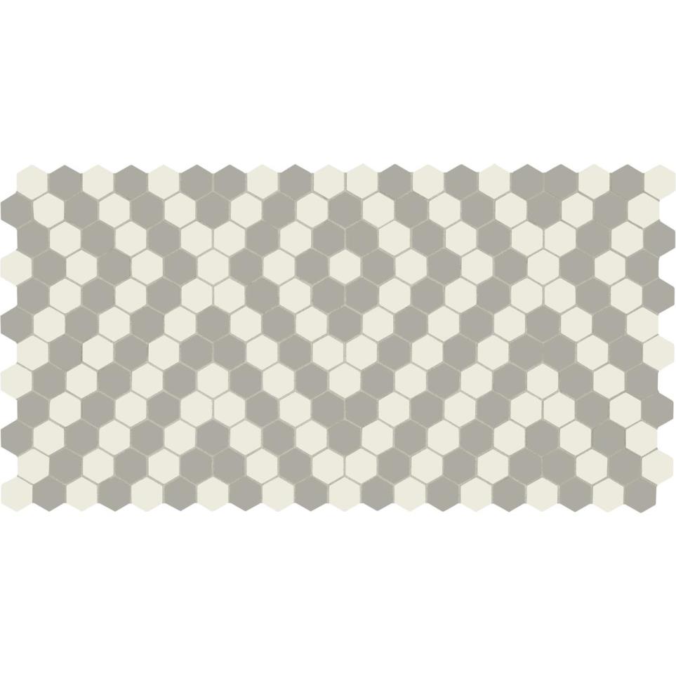 Mosaic Ice White/Light Smoke/Diamond Matte White Tile