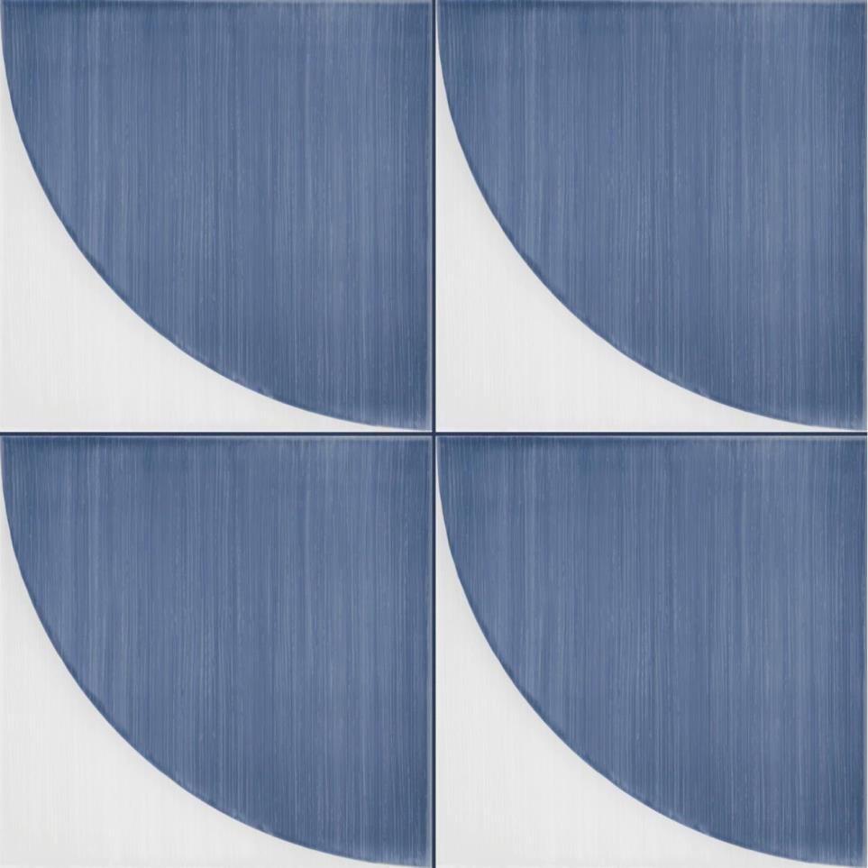 Tile Blu Convex Matte Blue Tile