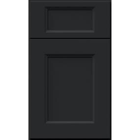 Square Pitch Black Dark Finish Square Cabinets