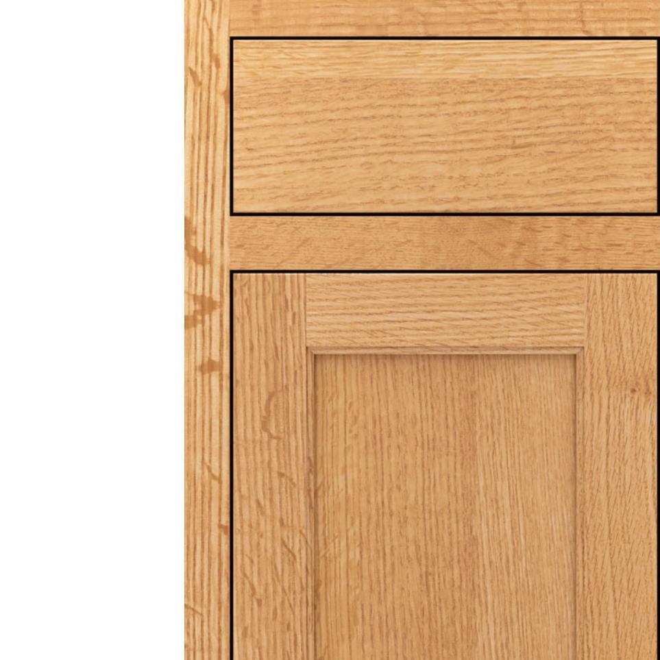 Square Natural Light Finish Square Cabinets