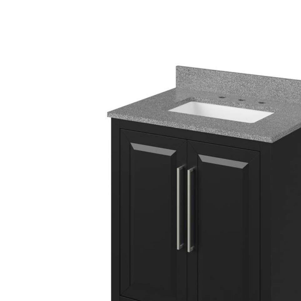 Base with Sink Top Black Grey / Black Vanities