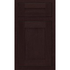 Square Teaberry Dark Finish Square Cabinets