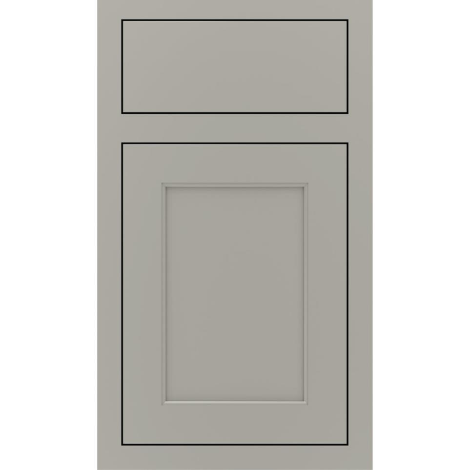 Square Stamped Concrete Paint - Grey Square Cabinets