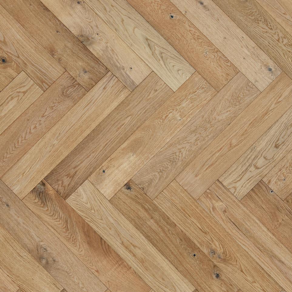 Plank Park City Herringbone Natural Light Finish Hardwood