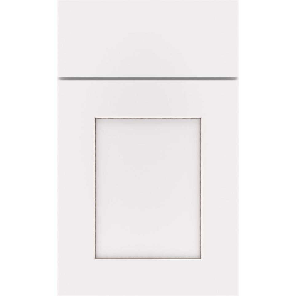 Square White With Toasted Almond Detail Glaze - Paint Square Cabinets