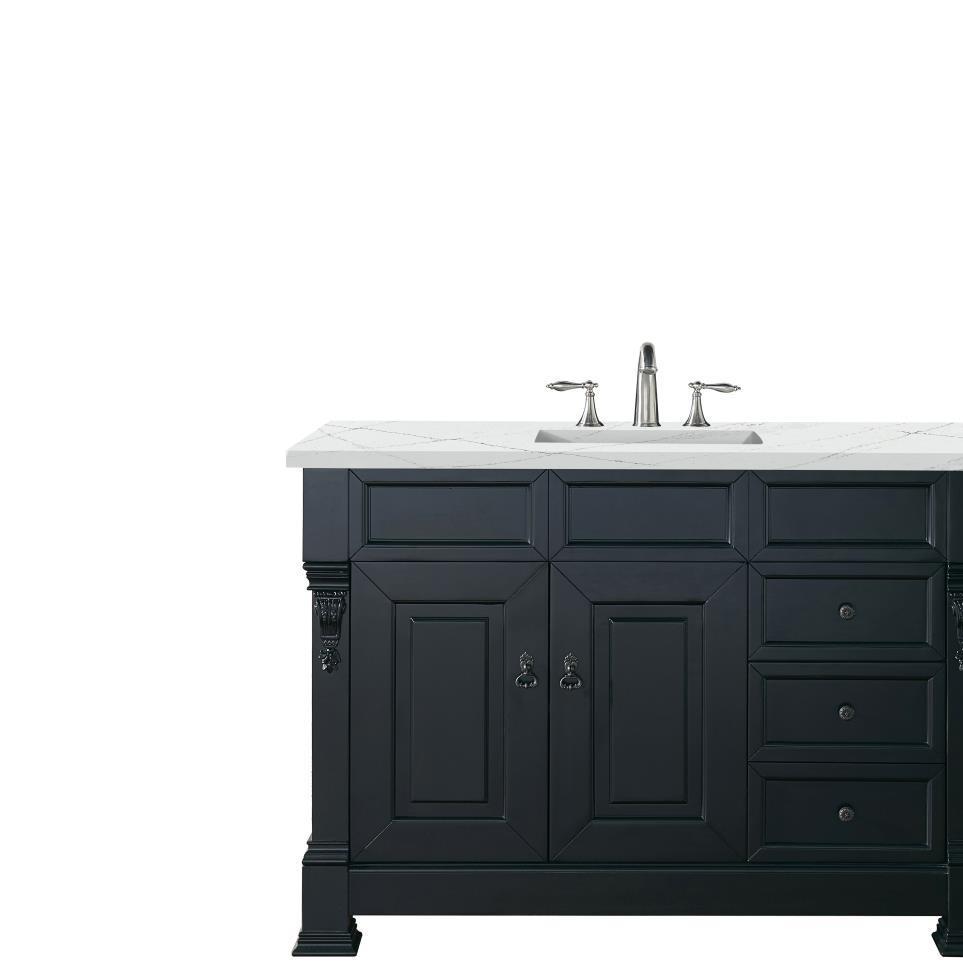 Base with Sink Top Antique Black Grey / Black Vanities