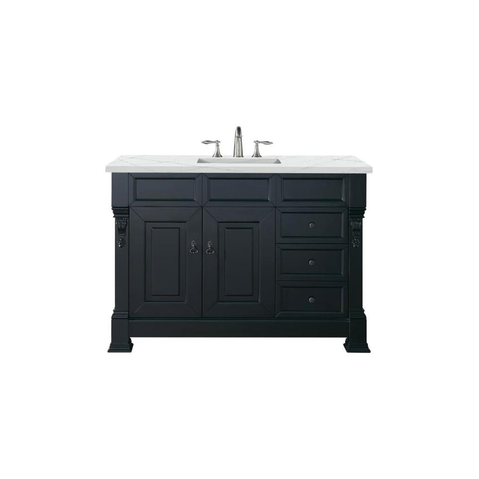 Base with Sink Top Antique Black Grey / Black Vanities