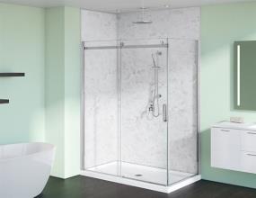 Kit Aluminum Chrome Showers