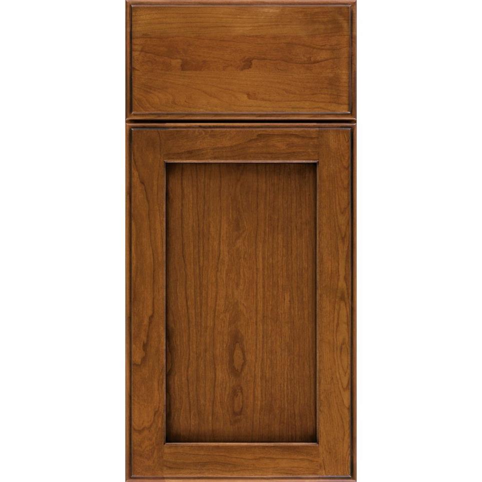 Square Nutmeg Onyx Medium Finish Square Cabinets