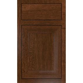 Square Sepia Dark Finish Square Cabinets