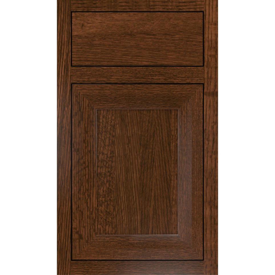 Square Sepia Dark Finish Square Cabinets