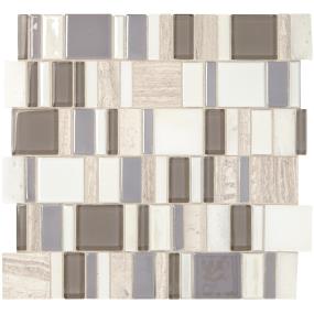 Mosaic Rainstorm Matte Brown Tile