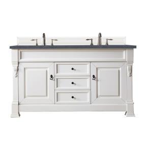 Base with Sink Top Bright White White Vanities