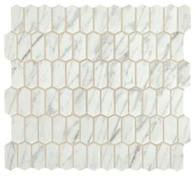 Mosaic Venetian White Matte White Tile