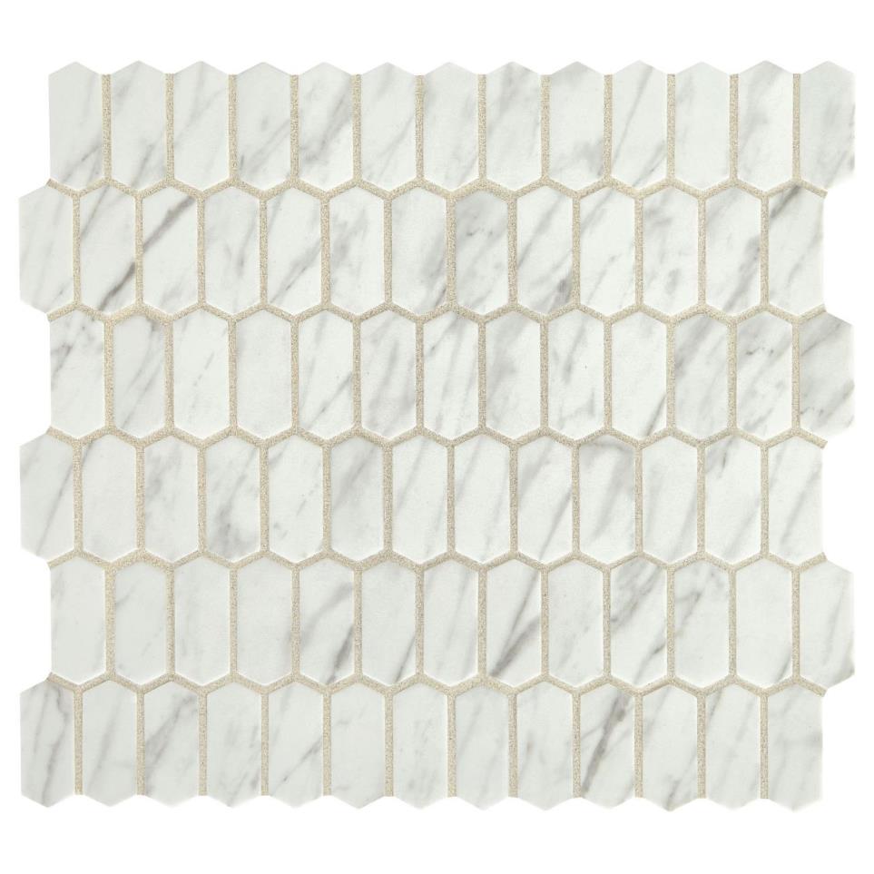 Mosaic Venetian White Matte White Tile