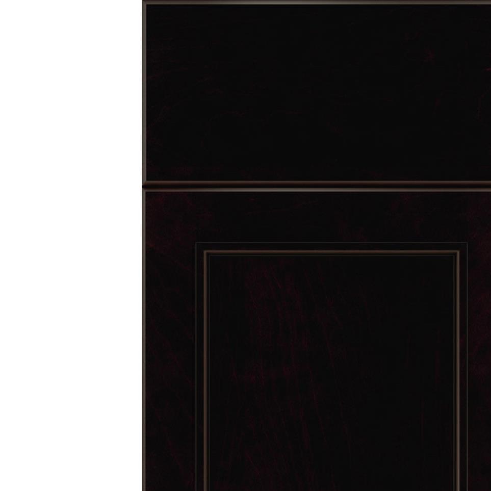 Square Espresso Black Glaze Glaze - Stain Square Cabinets