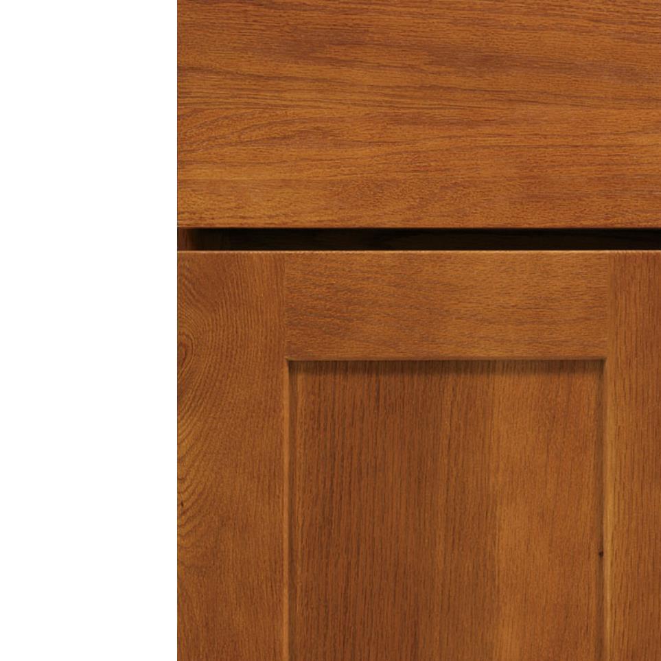 Square Cattail Medium Finish Square Cabinets