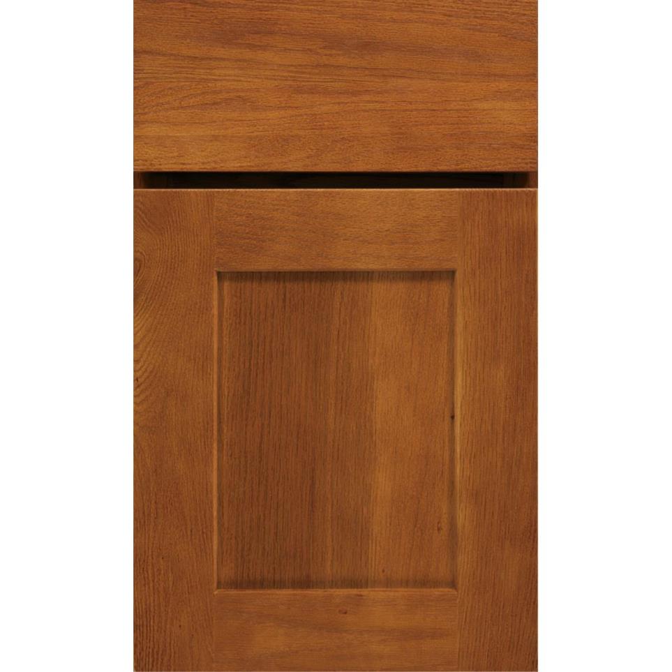 Square Cattail Medium Finish Square Cabinets