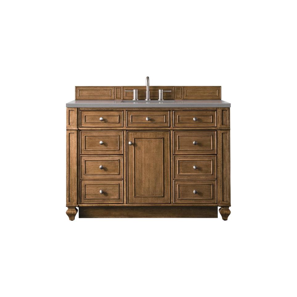 Base with Sink Top Saddle Brown Medium Finish Vanities