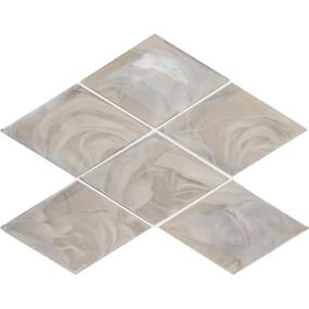 Mosaic Galactic Swirl Satin Gray Tile