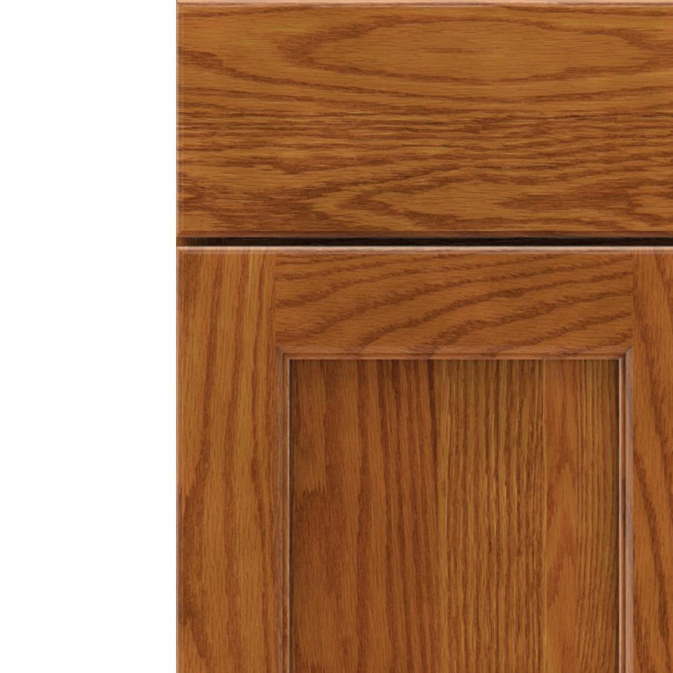 Square Cattail Medium Finish Square Cabinets