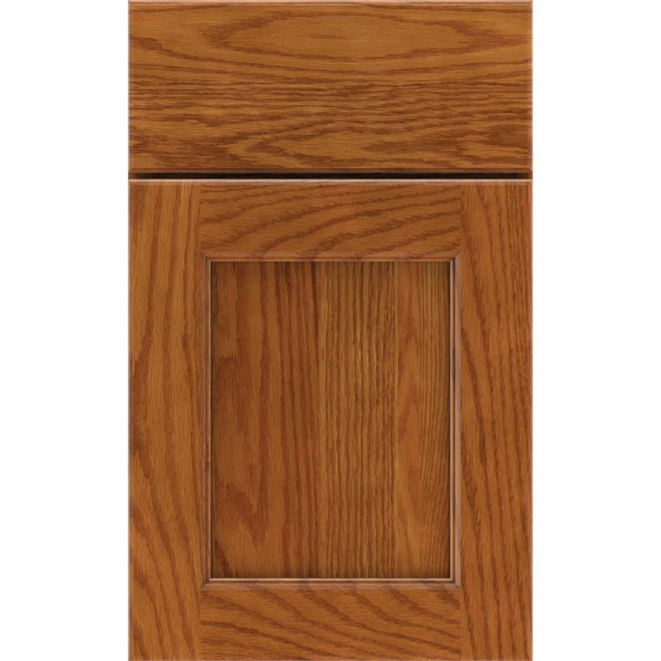 Square Cattail Medium Finish Square Cabinets