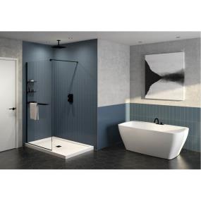 Door Matte Black Black Showers