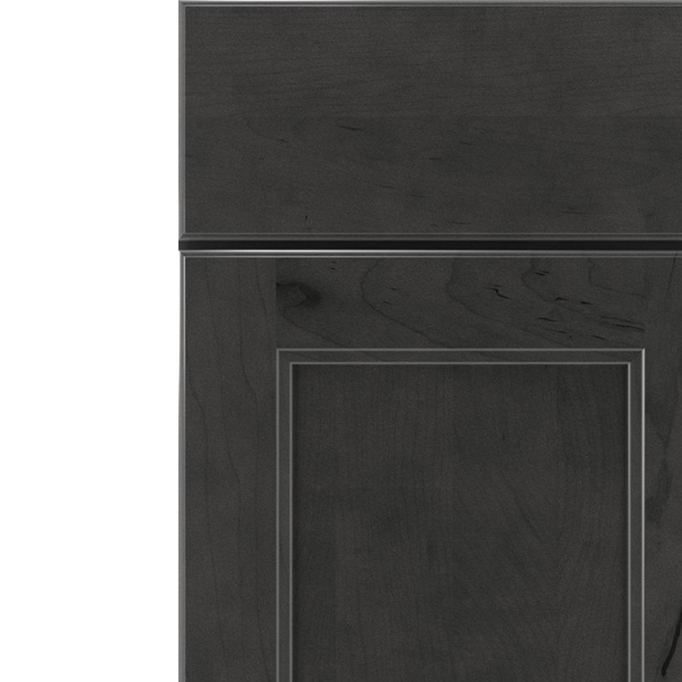 Square Storm Dark Finish Square Cabinets